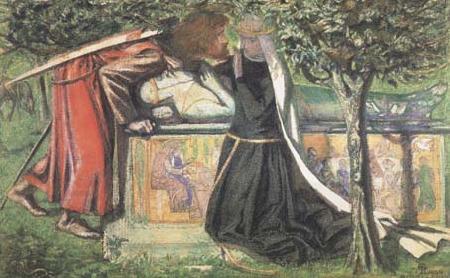 Dante Gabriel Rossetti Arthur's Tomb: The Last Meeting of Launcelort and Guinevere (mk28) China oil painting art